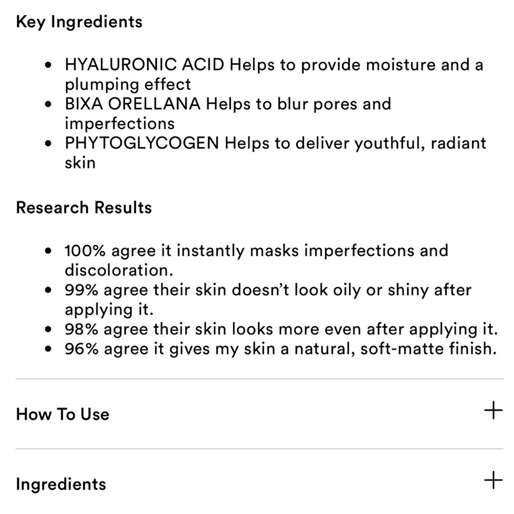 ABH ‘3W’ Impeccable Blurring Second-Skin Matte Foundation